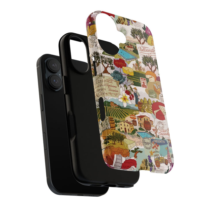 Italy Tuscany Coquette Collage Tough Premium Phone Case - For iPhone 17 Pro Max iPhone 16 Pro iPhone 15 Iphone 14 Plus 13 Pro 12 11 10 XR - Studio40ParkLane