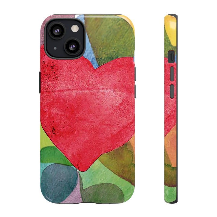 Cute IPhone Case | iPhone 15 Case | iPhone 15 Pro Max Case, Iphone 14 Case, Iphone 14 Pro Max Case IPhone Case for Art Lovers, Red Heart - Studio40ParkLane