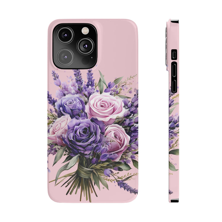 Slim Lavender Bouquet Flowers Cute Phone Cases for Iphone 16 Pro Max | iPhone 15 Case | iPhone 15 Pro Max Case, Iphone 14, Iphone 14 Pro Max, Iphone 13 12 11 8 7 - Studio40ParkLane