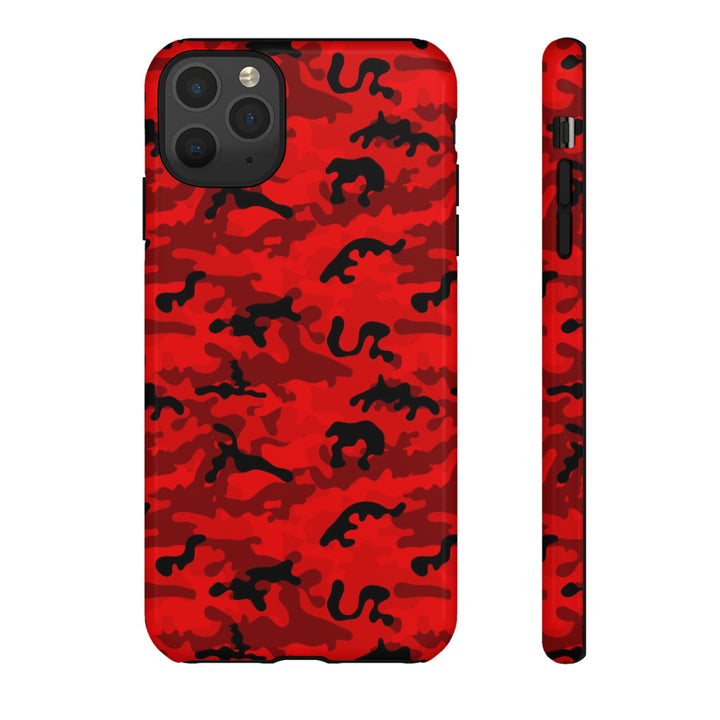Impact Resistant, Red Camo Camouflage, Cute Phone Cases for Samsung S24, S23, S22, S21, IPhone 15 pro Iphone 14 pro Iphone 13 IPhone 12 Iphone 11 - Studio40ParkLane