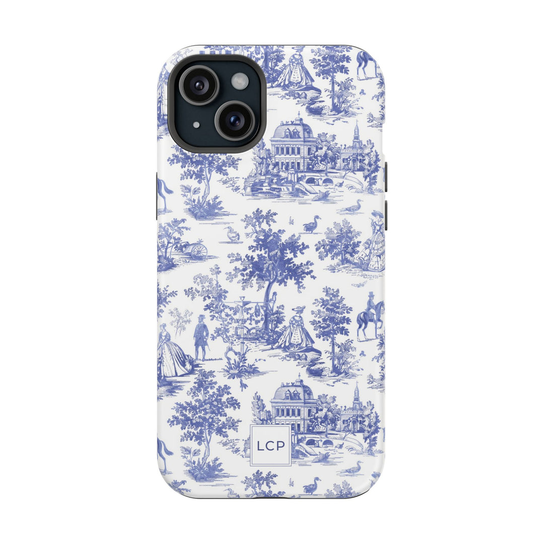 Custom Personalized French Toile Magsafe Phone Case for Iphone 18 - iPhone 17 Pro Max Air Plus 15 14 13 12 11, Samsung Galaxy Phone Cases - Studio40ParkLane