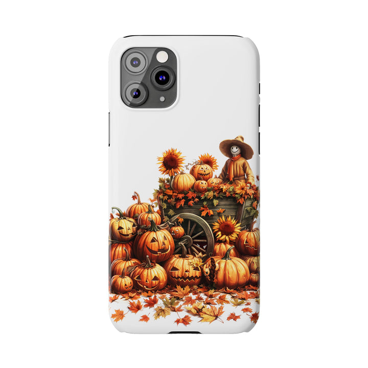 Slim Fall Leaves Scarecrow Slim Cute Phone Cases for Iphone | iPhone 15 Case | iPhone 15 Pro Max Case, Iphone 14, Iphone 14 Pro Max, Iphone 13 - Studio40ParkLane