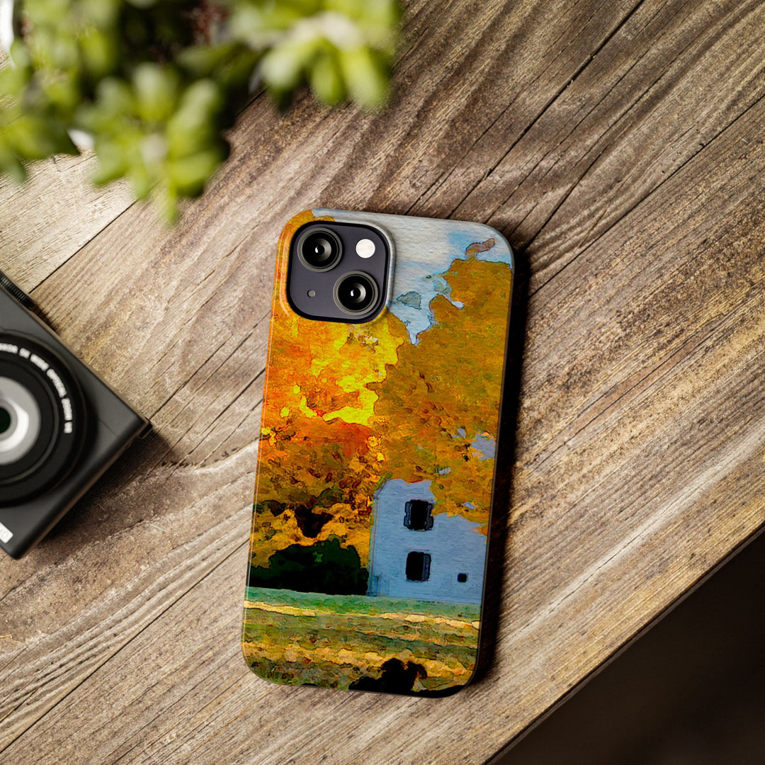 Slim Cute Phone Cases for Iphone - | iPhone 15 Case | iPhone 15 Pro Max Case, Iphone 14 Case, Iphone 14 Pro Max, Iphone 13, New England Fall Leaves - Studio40ParkLane