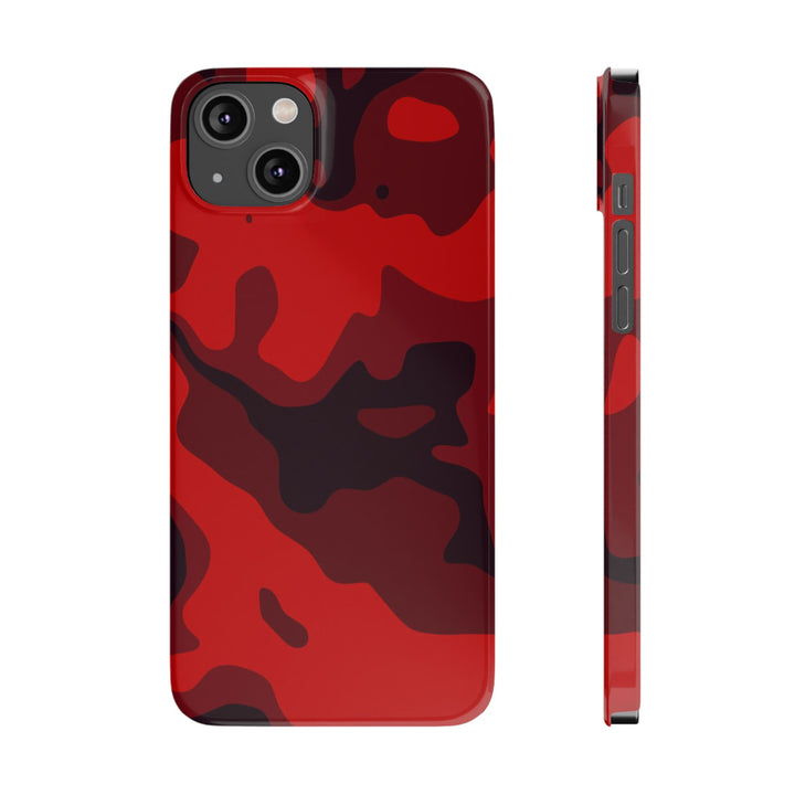 Slim Cute Phone Cases for Iphone - | iPhone 15 Case | iPhone 15 Pro Max Case, Iphone 14 Case, Iphone 14 Pro Max, Iphone 13, Red Camo Camouflage - Studio40ParkLane