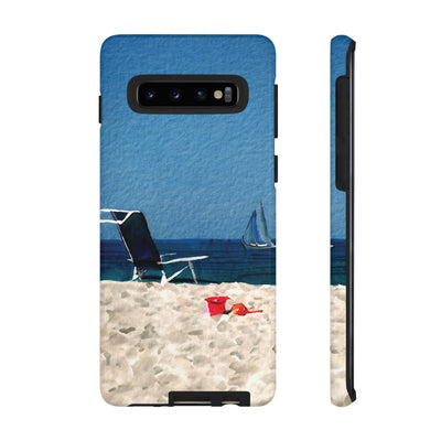 Cute Samsung Case | Cool Iphone Case | Summer Blue Beach Chair, Samsung S24, S23, S22, S21, IPhone 15 Case | Iphone 14 Case, Iphone 13 Case