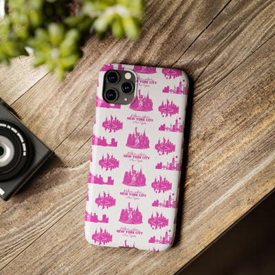 New York Skyline Pink Collage Coquette Gift for Her Cute Phone Cases for Iphone 16 Pro Max | iPhone 15 Case | iPhone 15 Pro Max Case, Iphone 14, Iphone 14 Pro Max, Iphone 13 12 11 8 7