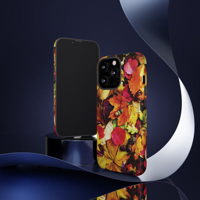 Aesthetic Tough Fall Leaves Foliage Premium Phone Case - For iPhone 17 Pro Max iPhone 16 Pro iPhone 15 Iphone 14 Plus 13 Pro 12 11 10 XR - Studio40ParkLane