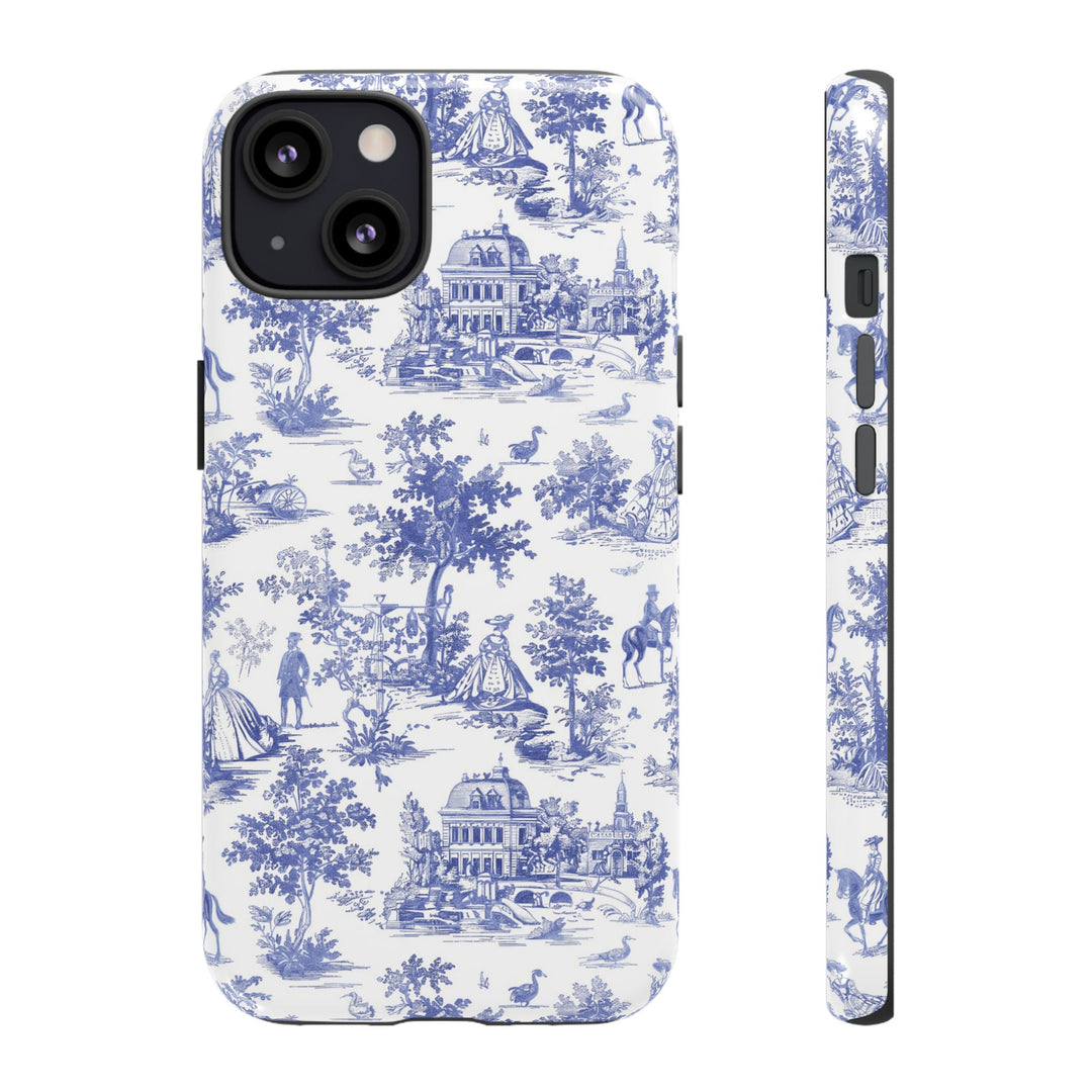 Premium Tough French Toile Gift for Her Cute Phone Cases for Samsung S25 S24, S23, S22, S21, Iphone, 16, 15, 14, 13 Pro Max Ultra - Studio40ParkLane
