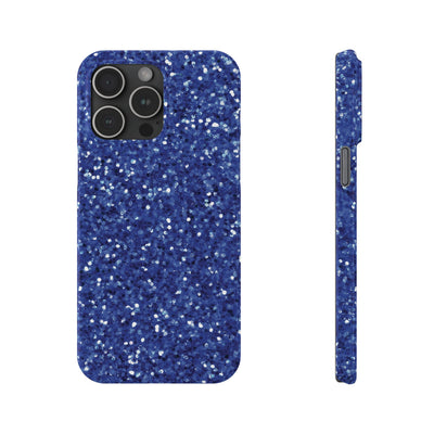 Slim Blue Muted Faux Play on Glitter Effect Cute Phone Cases for Iphone 16 Pro Max | iPhone 15 Case | iPhone 15 Pro Max Case, Iphone 14, Iphone 14 Pro Max, Iphone 13 12 11 8 7