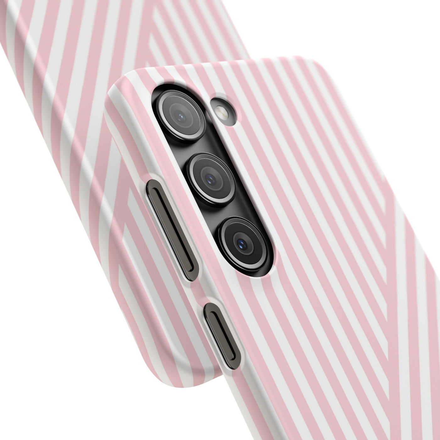 Aesthetic Sweet Pink Stripes Cute Phone Case Sleek Snap - For iPhone 17 Pro Max iPhone 16 Pro iPhone 15 Iphone 14 Plus 13 Pro 12 11 10 Gift