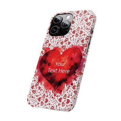 Slim Cute iPhone Cases - | iPhone 15 Case | iPhone 15 Pro Max Case, Iphone 14 Case, Iphone 14 Pro Max, Iphone 13, Valentine Hearts Love