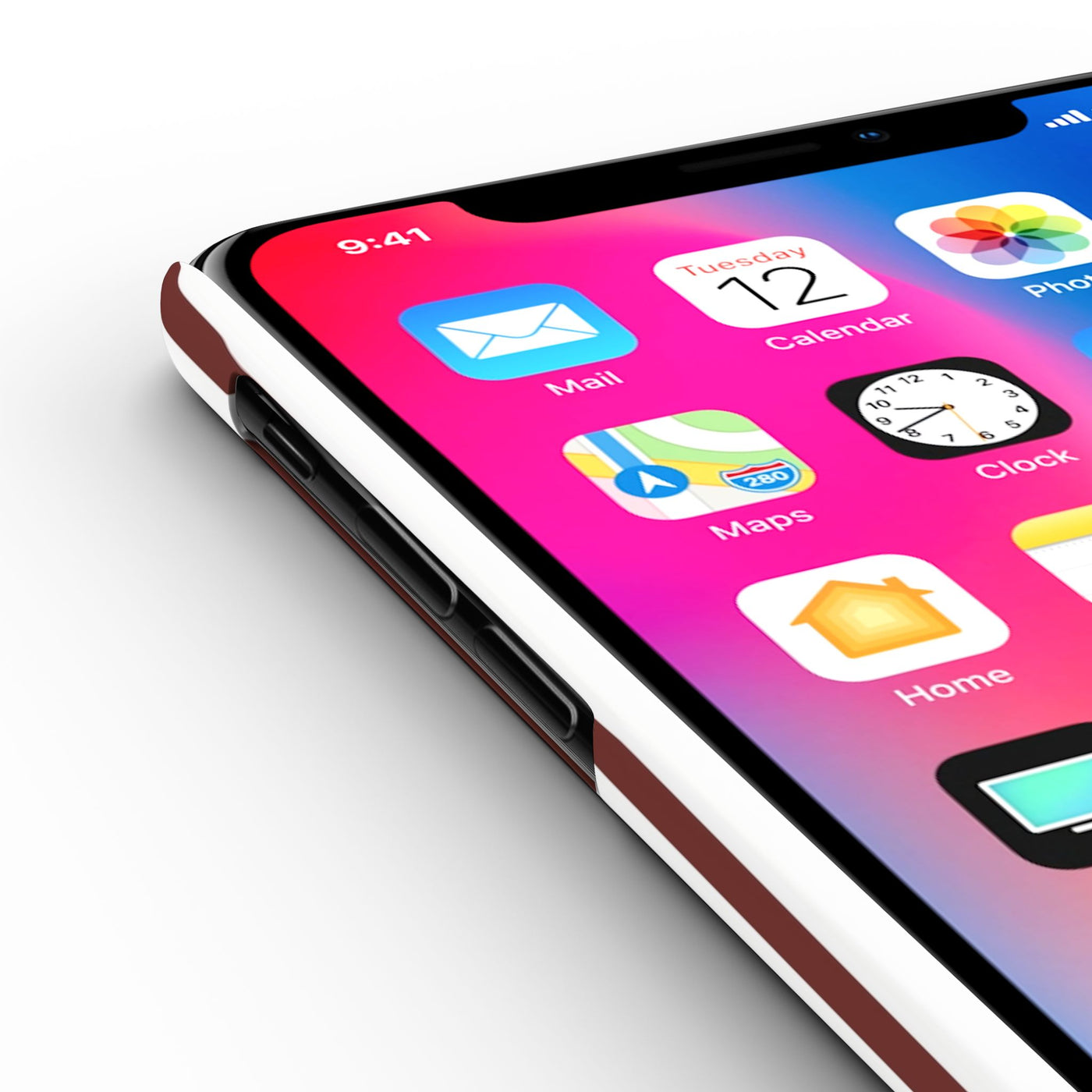 Slim Chocolate Brown Striped Cute Phone Case for Iphone 16 - | iPhone 15 Pro Max Case | iPhone 14 Case Iphone 13 12 11 10 9 8 7 Gift for Her - Studio40ParkLane