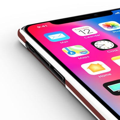 Slim Chocolate Brown Striped Cute Phone Case for Iphone 16 - | iPhone 15 Pro Max Case | iPhone 14 Case Iphone 13 12 11 10 9 8 7 Gift for Her - Studio40ParkLane