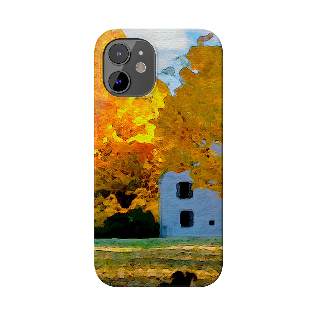Slim Cute Phone Cases for Iphone - | iPhone 15 Case | iPhone 15 Pro Max Case, Iphone 14 Case, Iphone 14 Pro Max, Iphone 13, New England Fall Leaves - Studio40ParkLane