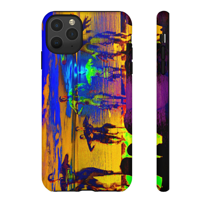 Cute IPhone Case | iPhone 15 Case | iPhone 15 Pro Max Case, Iphone 14 Case, Iphone 14 Pro Max Case IPhone Case for Art Lovers, Sunset Dance Blue Yellow - Studio40ParkLane