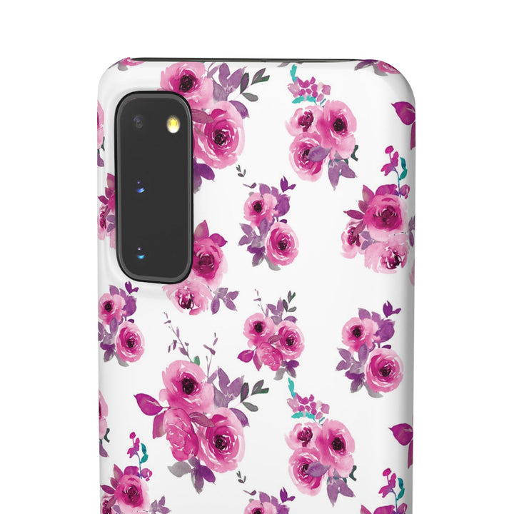 Sleek Snap Flowers Gift for Her Cute Phone Case for iPhone 16 15 14 13 12 11 X Xs Max Xr Pro Plus Samsung Galaxy S24 S23 S22 S21 S20 Ultra