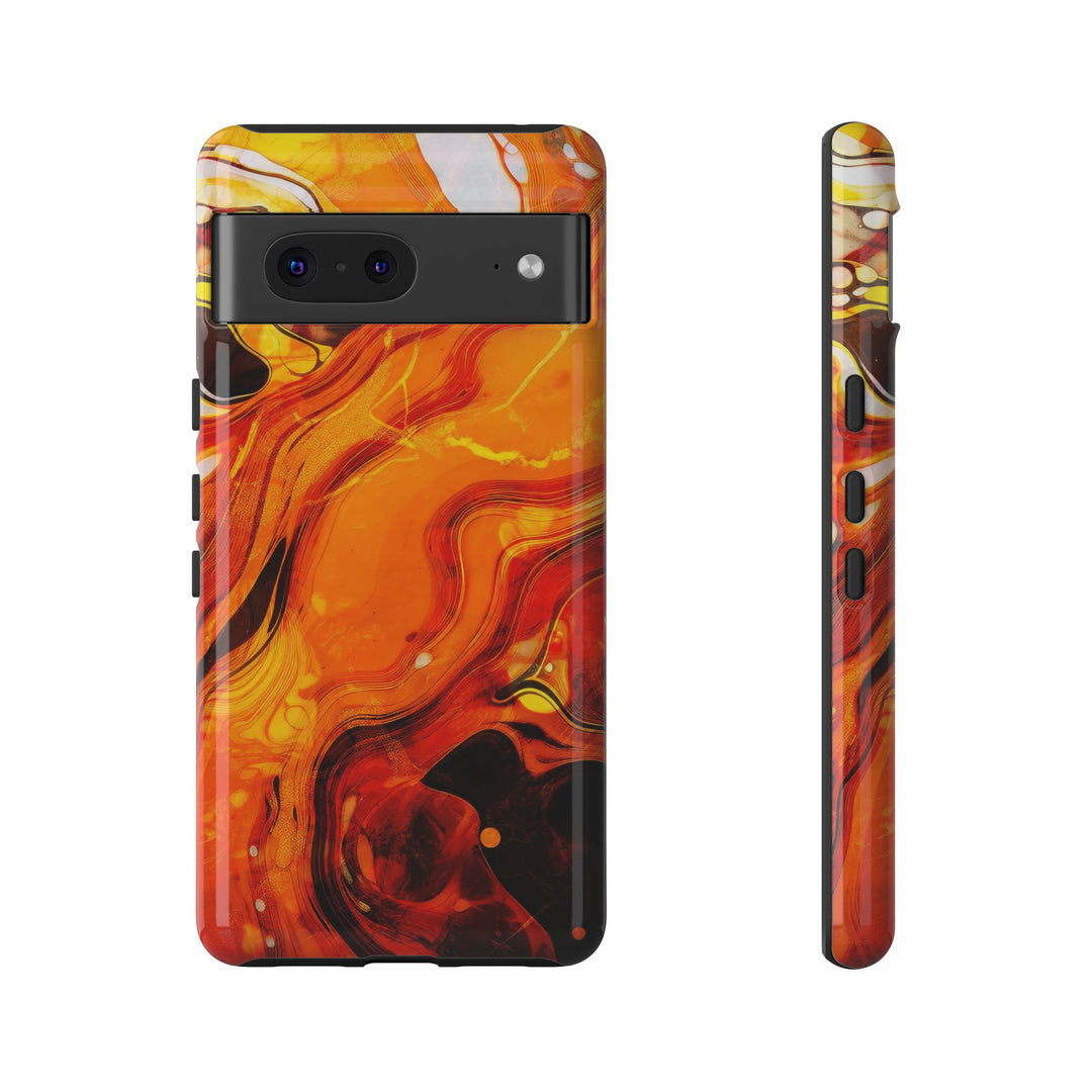 Impact Resistant, Fall Colors Marble, Cute Phone Cases for Samsung S24, S23, S22, S21, IPhone 15 pro Iphone 14 pro Iphone 13 IPhone 12 Iphone 11 - Studio40ParkLane