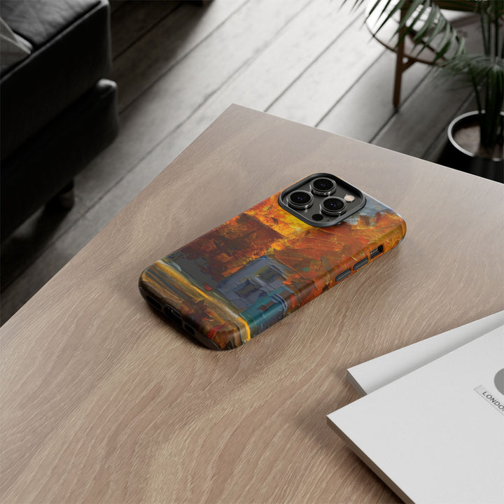 Impact Resistant, Fall Leaves Oil Painting, Cute Phone Cases for Samsung S24, S23, S22, S21, IPhone 15 pro Iphone 14 pro Iphone 13 IPhone 12 Iphone 11 - Studio40ParkLane