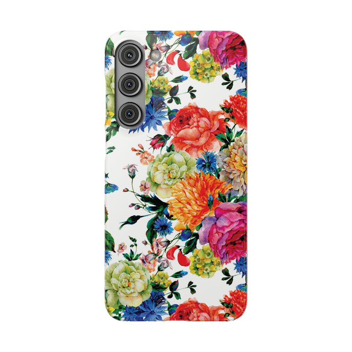 Sleek Snap Colorful Flowers Cute Phone Case for iPhone 16 15 14 13 12 11 X Xs Max Xr Pro Plus Samsung Galaxy S24 S23 S22 S21 S20 Note Ultra