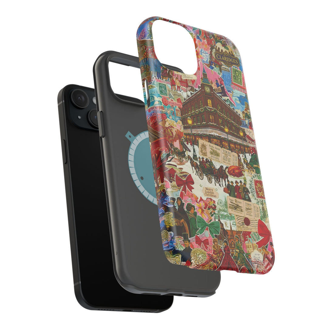 Aesthetic Tough Magsafe London Coquette Collage Phone Case - For iPhone 17 Pro Max iPhone 16 Pro iPhone 15 Iphone 14 Plus 13 Pro 12 11 10 - Studio40ParkLane