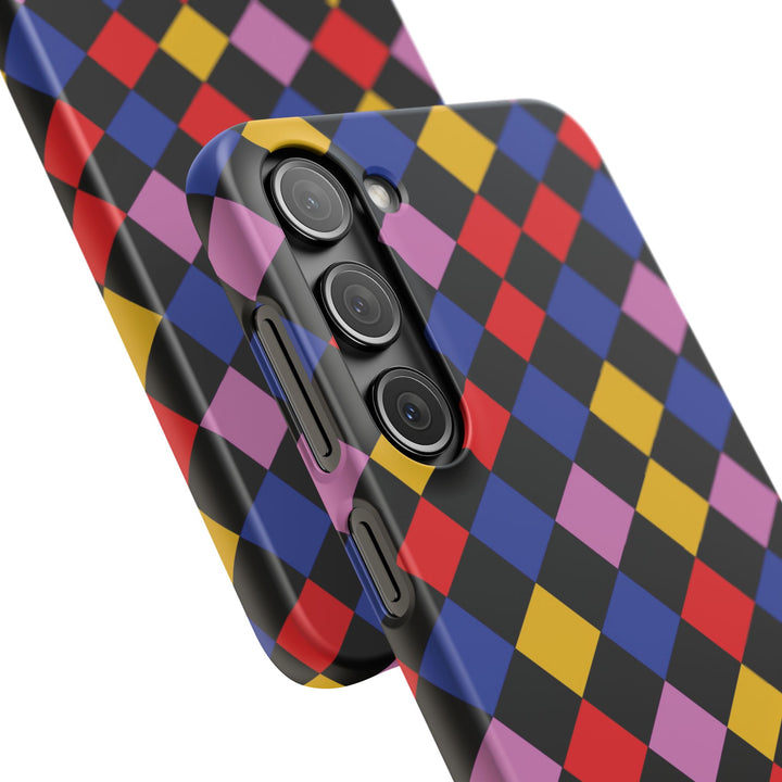 Colorful Checkerboard Cute Phone Case - Sleek Snap - for iPhone 16 15 14 13 12 11 Max Pro Plus Samsung Galaxy S24 S23 S22 S21 S20 Plus Ultra - Studio40ParkLane