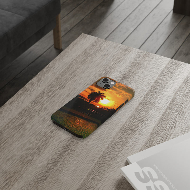 Slim Cute Phone Cases for Iphone - | iPhone 15 Case | iPhone 15 Pro Max Case, Iphone 14 Case, Iphone 14 Pro Max, Iphone 13, Summer Jamaica Sunset - Studio40ParkLane