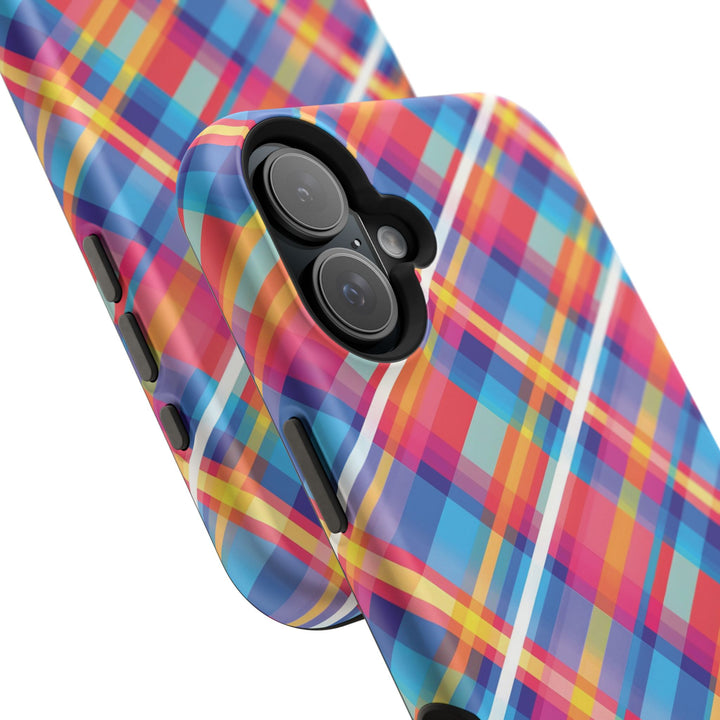 Checkered Plaid Magsafe Gift for Her Cute Phone Case for Iphone, | iPhone 16 | iPhone 15 Pro Max, Iphone 14 Pro Max, 13 12 11 10 9 8 7 - Studio40ParkLane