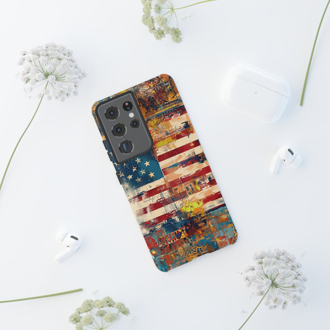 Impact Resistant, American Flag, Cute Phone Cases for Samsung S24, S23, S22, S21, IPhone 15 pro Iphone 14 pro Iphone 13 IPhone 12 Iphone 11 - Studio40ParkLane