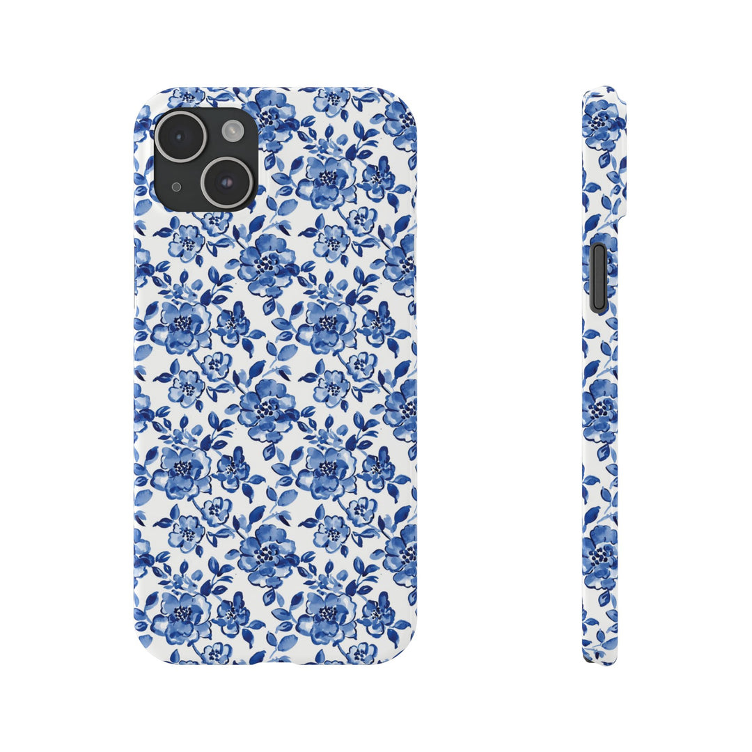 Slim Blue Chinoiserie Gift for Her Cute Phone Cases for Iphone 16 Pro Max | iPhone 15 Case | iPhone 15 Pro Max Case, Iphone 14, Iphone 14 Pro Max, Iphone 13 12 11 8 7 - Studio40ParkLane