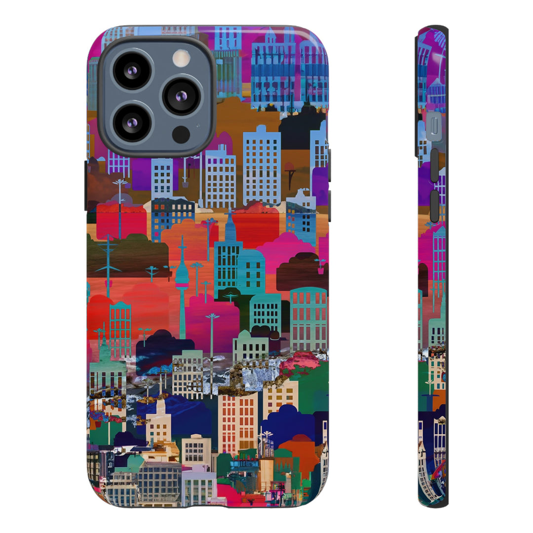 Cute Samsung Case | Cool Iphone Case | Summer City Skyline, Samsung S24, S23, S22, S21, IPhone 15 Case | Iphone 14 Case, Iphone 13 Case - Studio40ParkLane