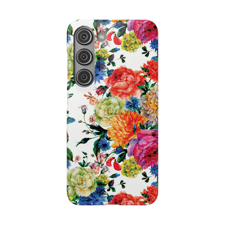 Sleek Snap Colorful Flowers Cute Phone Case for iPhone 16 15 14 13 12 11 X Xs Max Xr Pro Plus Samsung Galaxy S24 S23 S22 S21 S20 Note Ultra