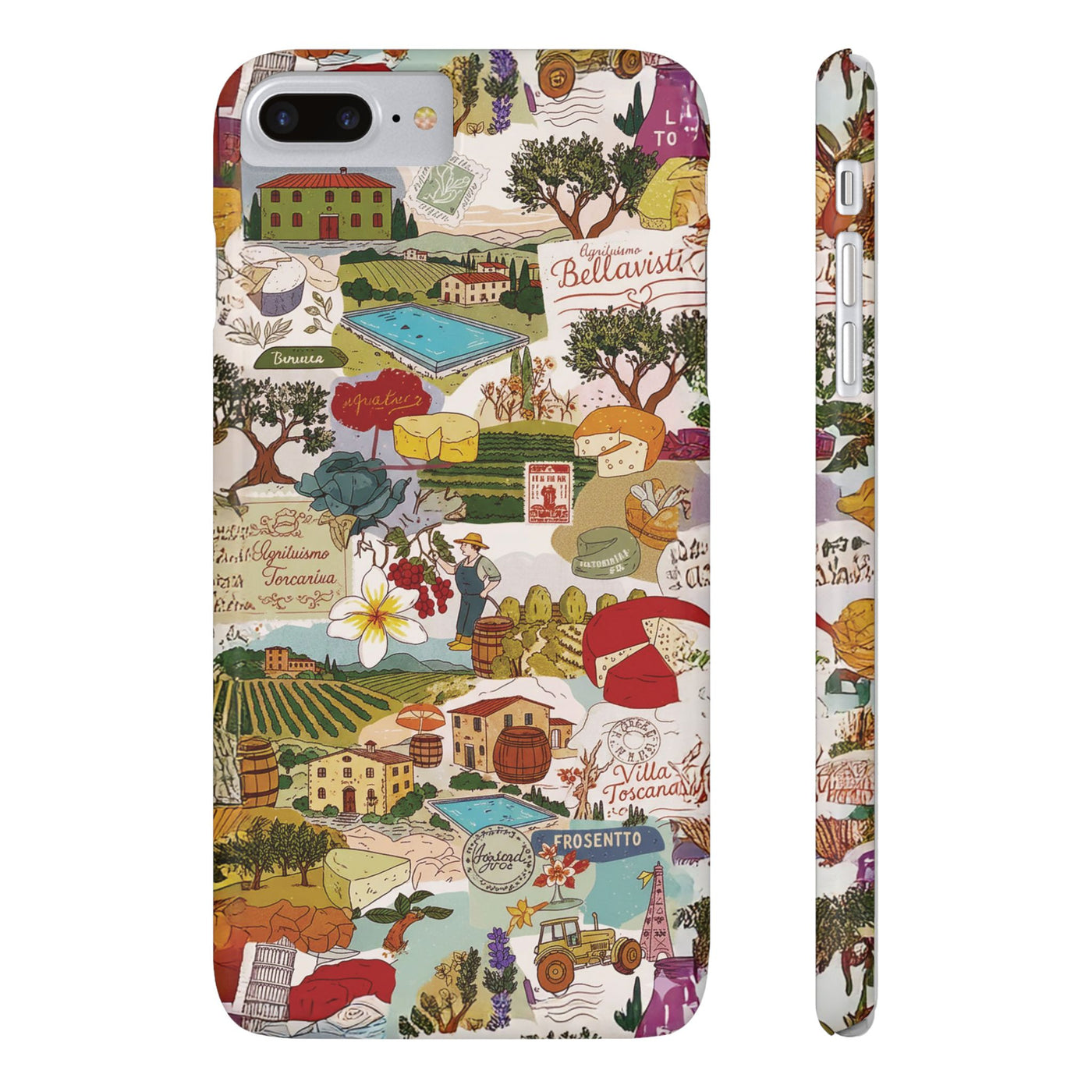 Slim Italy Tuscany Coquette Collage Cute Phone Case for Iphone 17 - | iPhone 16 Pro Max Case | iPhone 15 Case Iphone 14 13 12 11 10 9 8 7 - Studio40ParkLane