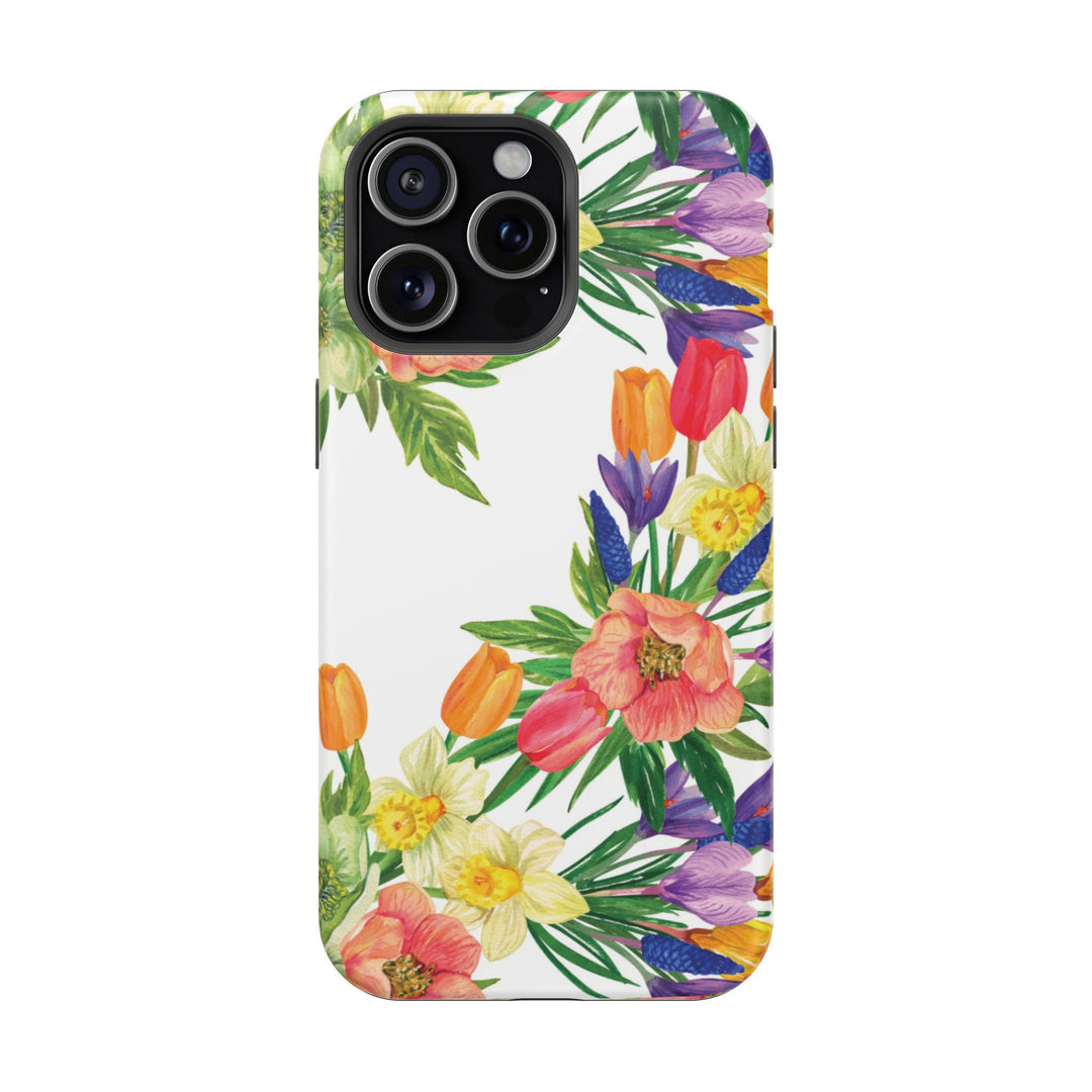 Spring Flowers Magsafe Cute Phone Case for Iphone Gift for Her, iPhone 16 Case iPhone 15 Pro Max Case, Iphone 14, Iphone 14 Pro Max, 13, 12 - Studio40ParkLane