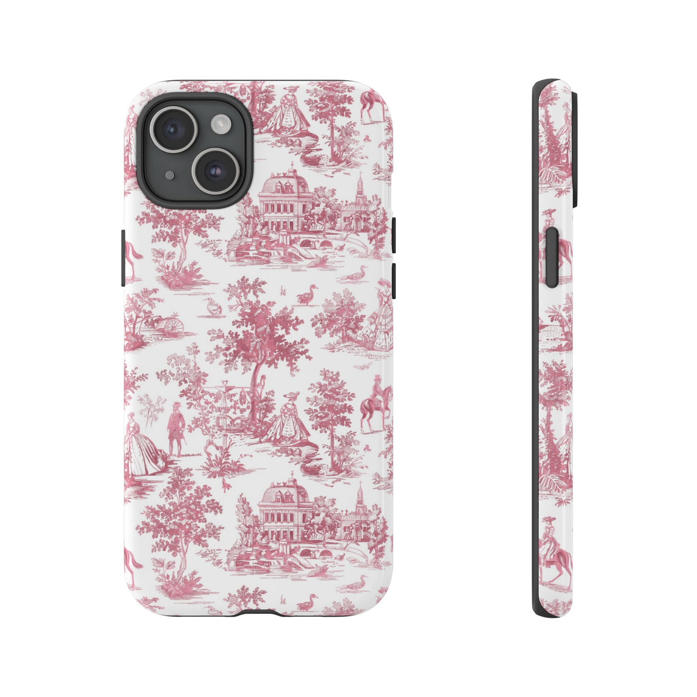 Premium Tough French Toile Gift for Her Cute Phone Cases for Samsung S25, S24, S23, S22, S21 Iphone, 16, 15, 14, 13, 12 Plus Max Pro Ultra - Studio40ParkLane