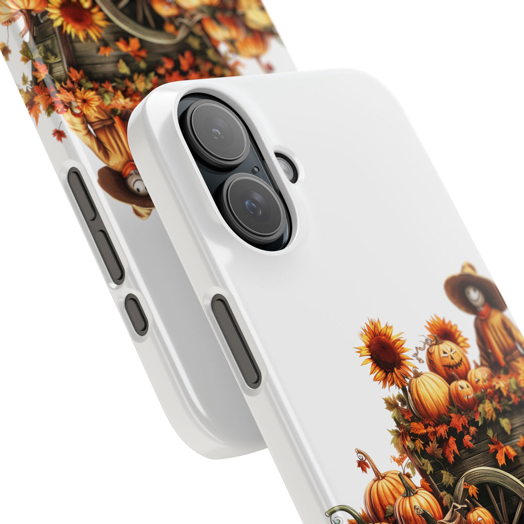 Slim Fall Leaves Scarecrow Slim Cute Phone Cases for Iphone | iPhone 15 Case | iPhone 15 Pro Max Case, Iphone 14, Iphone 14 Pro Max, Iphone 13 - Studio40ParkLane