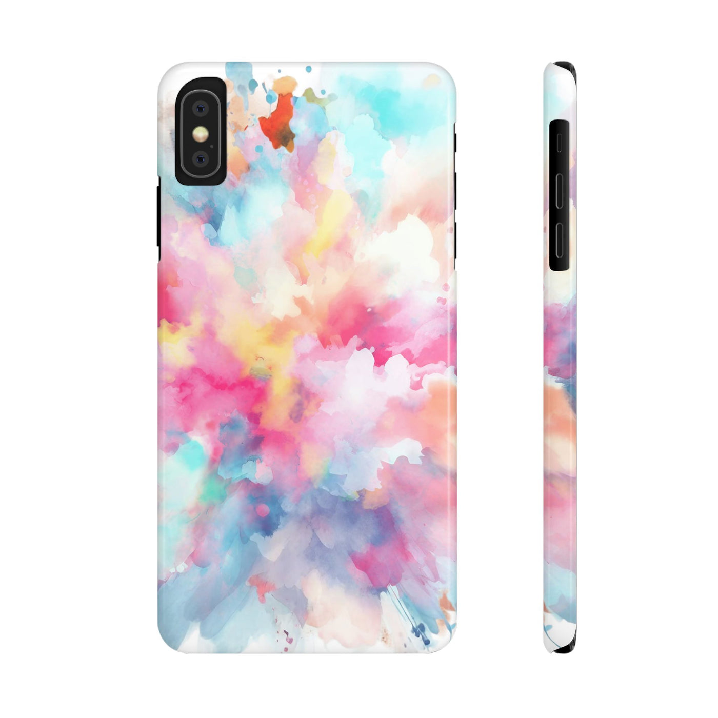 Slim Paint Splash Pink Gift for Her Cute Phone Cases for Iphone 16 Pro Max | iPhone 15 Case | iPhone 15 Pro Max Case, Iphone 14, Iphone 14 Pro Max, Iphone 13 12 11 8 7