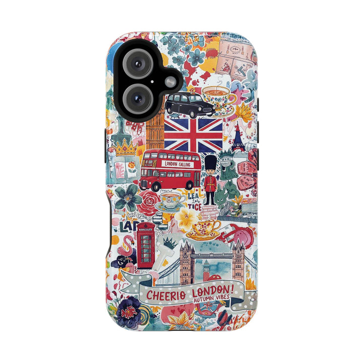 London England Coquette Collage Tough Magsafe Cute Phone Cases for Iphone | iPhone 17 Pro Max Case, Iphone 16, Iphone 15 14 13 12 11 10 9 - Studio40ParkLane