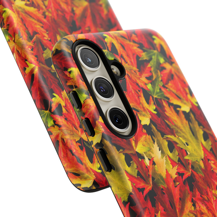 Fall Leaves Impact Resistant, Cute Phone Cases for Samsung S24, S23, S22, S21, IPhone 15 pro Iphone 14 pro Iphone 13 IPhone 12 Iphone 11 - Studio40ParkLane