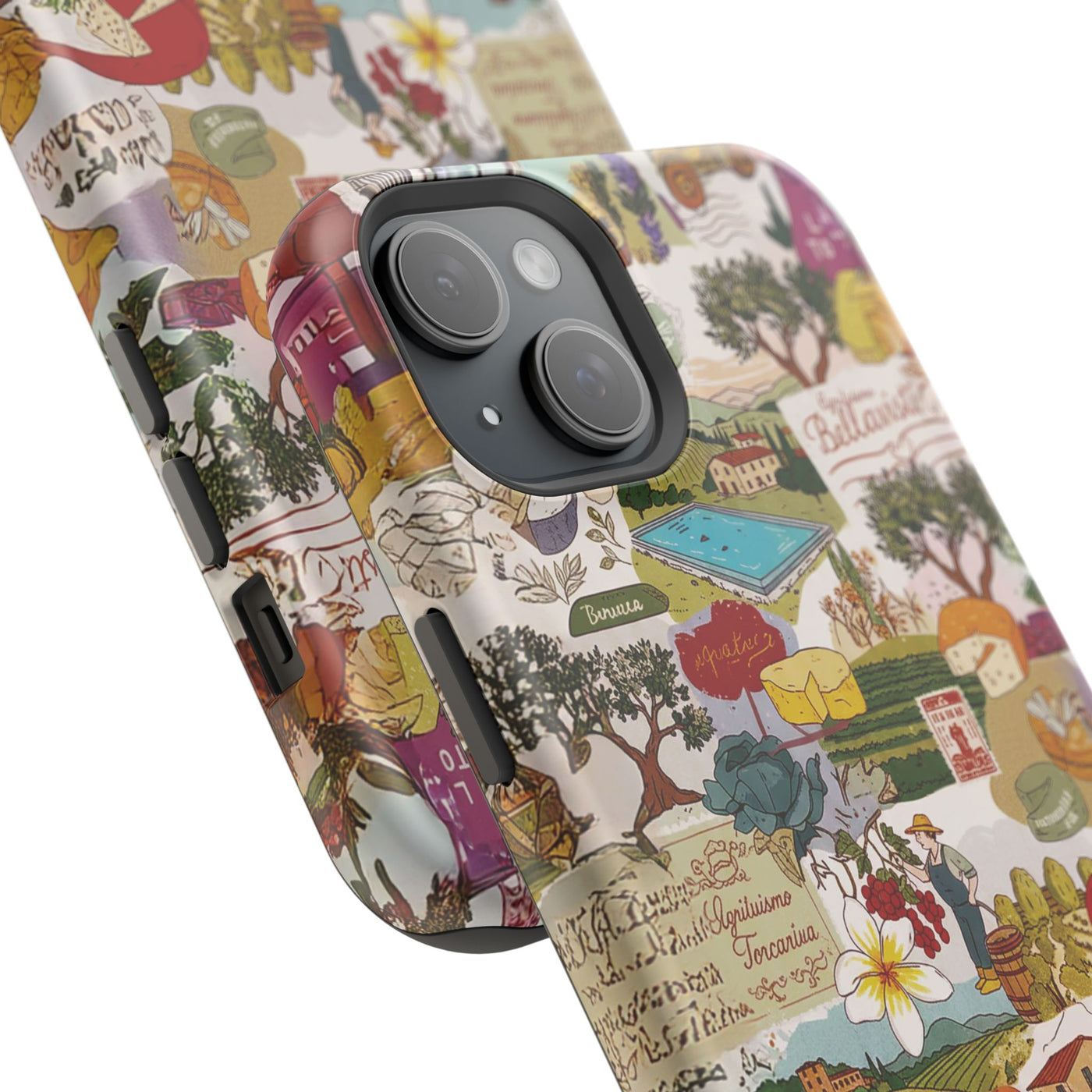 Italy Tuscany Coquette Collage Tough Magsafe Cute Phone Cases for Iphone | iPhone 17 Pro Max Case, Iphone 16, Iphone 15 14 13 12 11 10 9 - Studio40ParkLane