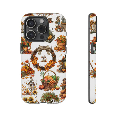 Impact Resistant, Fall Leaves Collage, Cute Phone Cases for Samsung S24, S23, S22, S21, IPhone 15 pro Iphone 14 pro Iphone 13 IPhone 12 Iphone 11