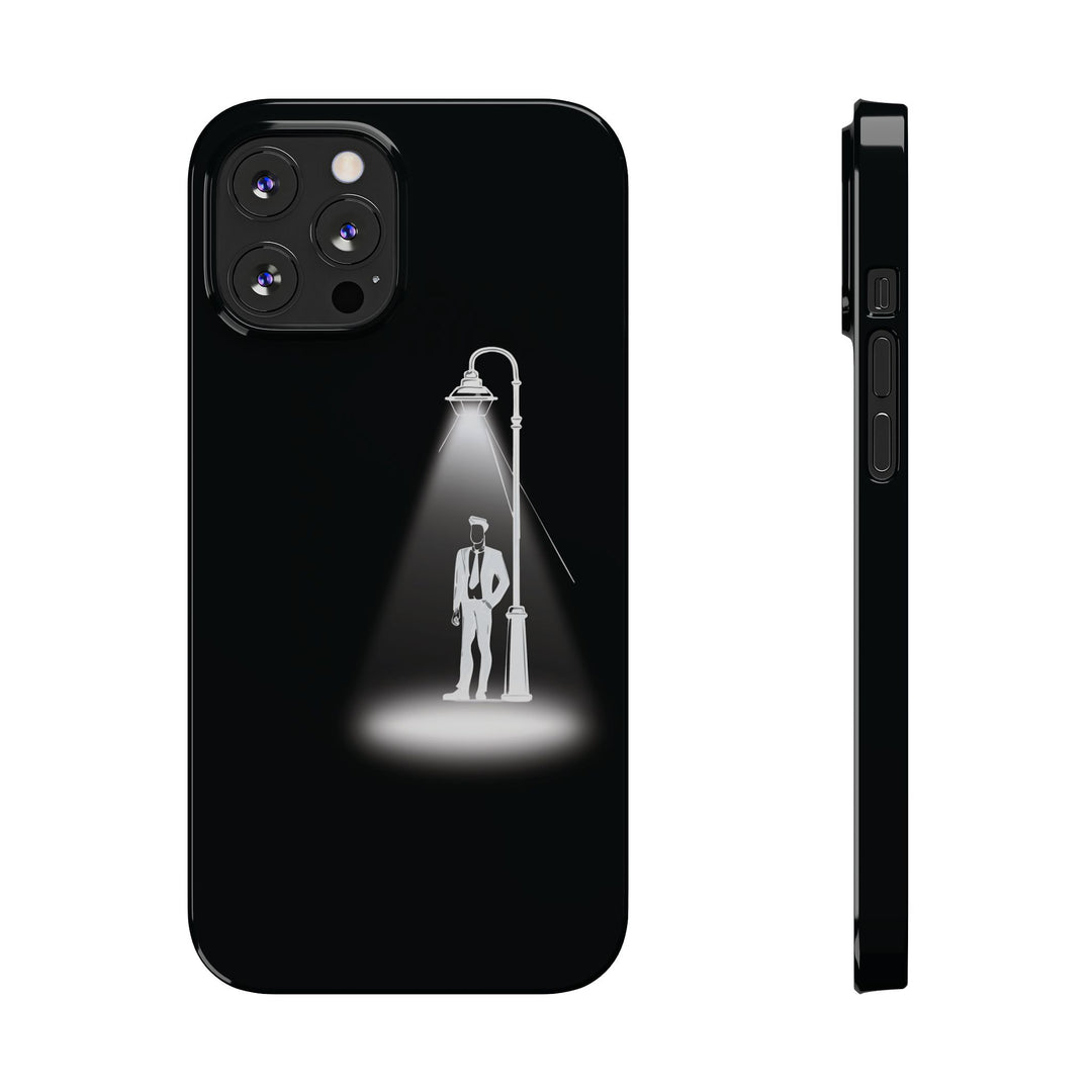 Slim Mystery Man Spotlight Gift for Her Cute Phone Cases for Iphone 16 Pro Max | iPhone 15 Case | iPhone 15 Pro Max Case, Iphone 14, 13, 12, 11, 10, 8, 7 - Studio40ParkLane