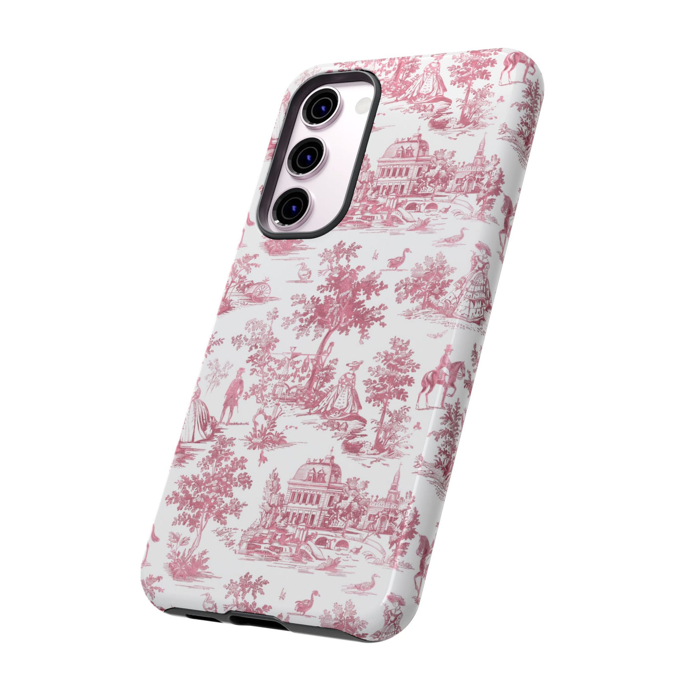 Premium Tough French Toile Gift for Her Cute Phone Cases for Samsung S25, S24, S23, S22, S21 Iphone, 16, 15, 14, 13, 12 Plus Max Pro Ultra - Studio40ParkLane