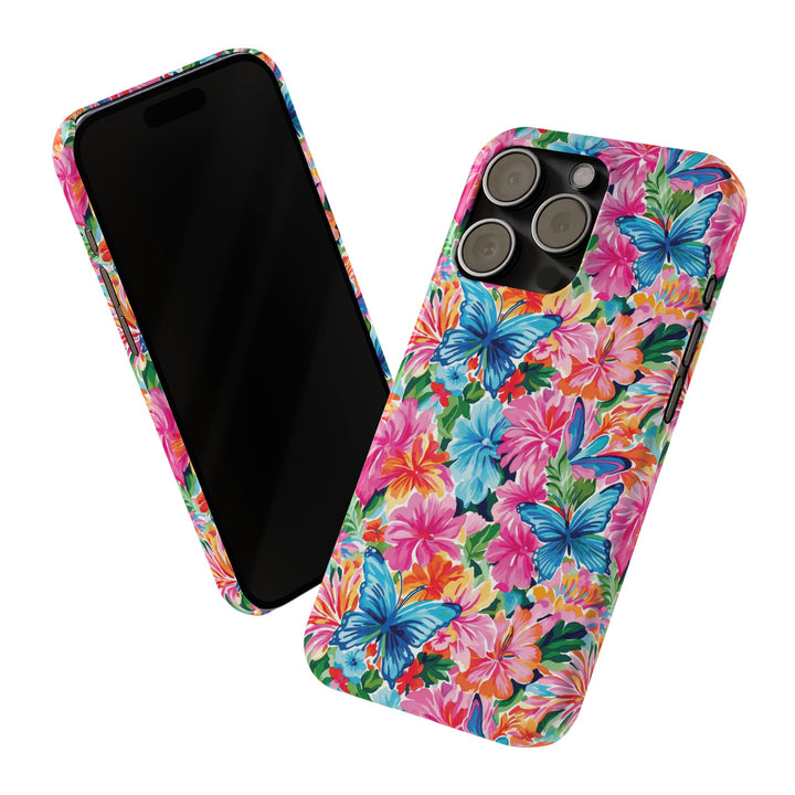 Slim Butterflies Flowers Gift for Her Cute Phone Cases for Iphone 16 Pro Max | iPhone 15 Case | iPhone 15 Pro Max Case, Iphone 14, 13, 12, 11, 10, 8, 7 - Studio40ParkLane