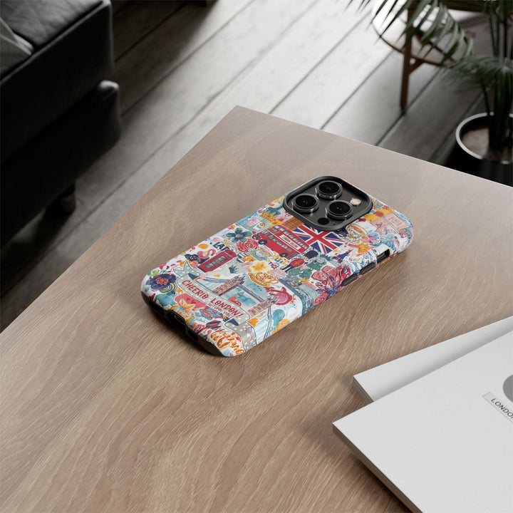 London England Coquette Collage Tough Premium Phone Case - For iPhone 17 Pro Max iPhone 16 Pro iPhone 15 Iphone 14 Plus 13 Pro 12 11 10 XR - Studio40ParkLane