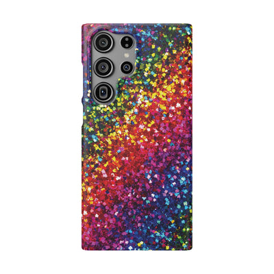 Snap Non-Glitter Muted Color Play on "Faux" Glitter Effect Cute Phone Cases for Samsung and Iphone, 16, 15, 14, S24, S23, S22, S21, S20, Plus and Ultra