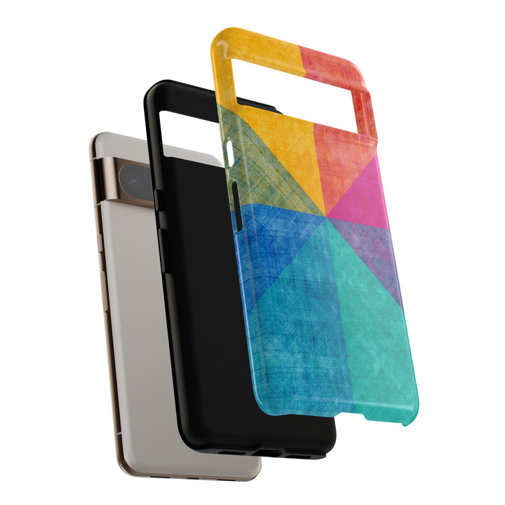 Impact Resistant, Colored Shapes, Cute Phone Cases for Samsung S24, S23, S22, S21, IPhone 15 pro Iphone 14 pro Iphone 13 IPhone 12 Iphone 11 - Studio40ParkLane