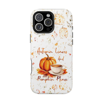 Fall Leaves Pumpkins Tough Magsafe Cute Phone Cases for Iphone | iPhone 15 Case | iPhone 15 Pro Max Case, Iphone 14, Iphone 14 13 12 11 10 9 8 7 - Studio40ParkLane