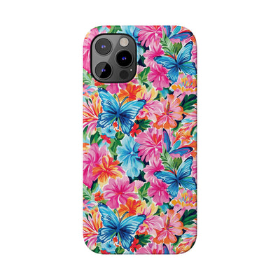 Slim Butterflies Flowers Gift for Her Cute Phone Cases for Iphone 16 Pro Max | iPhone 15 Case | iPhone 15 Pro Max Case, Iphone 14, 13, 12, 11, 10, 8, 7 - Studio40ParkLane