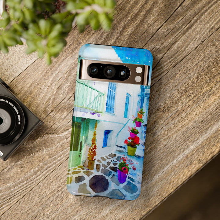 Impact Resistant, Greece House, Cute Phone Cases for Samsung S24, S23, S22, S21, IPhone 15 pro Iphone 14 pro Iphone 13 IPhone 12 Iphone 11 - Studio40ParkLane