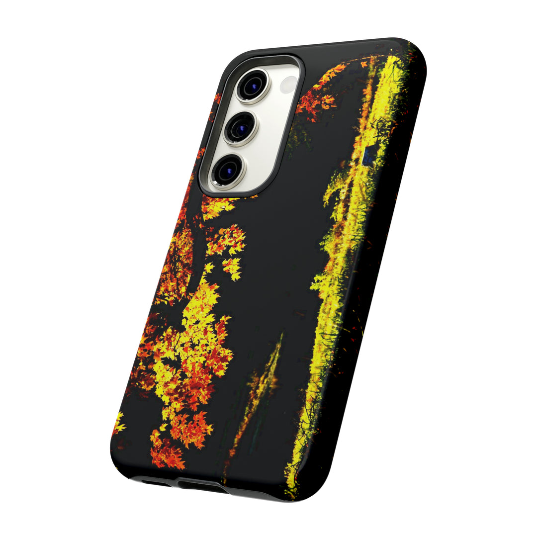 Cute Samsung Phone Case | Aesthetic Samsung Phone Case | Fall Leaves North Bridge | Galaxy S23, S22, S21, S20 | Luxury Double Layer | Cool - Studio40ParkLane